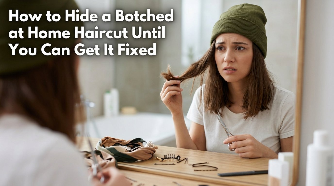 How to hide a botched at home haircut until you can get it fixed