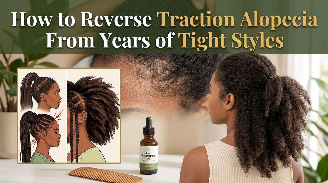How to reverse traction alopecia from years of tight styles