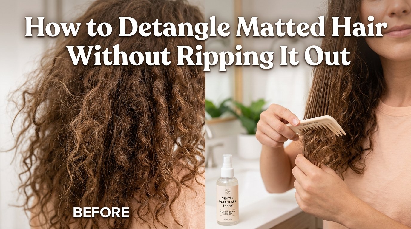 How to detangle matted hair without ripping it out