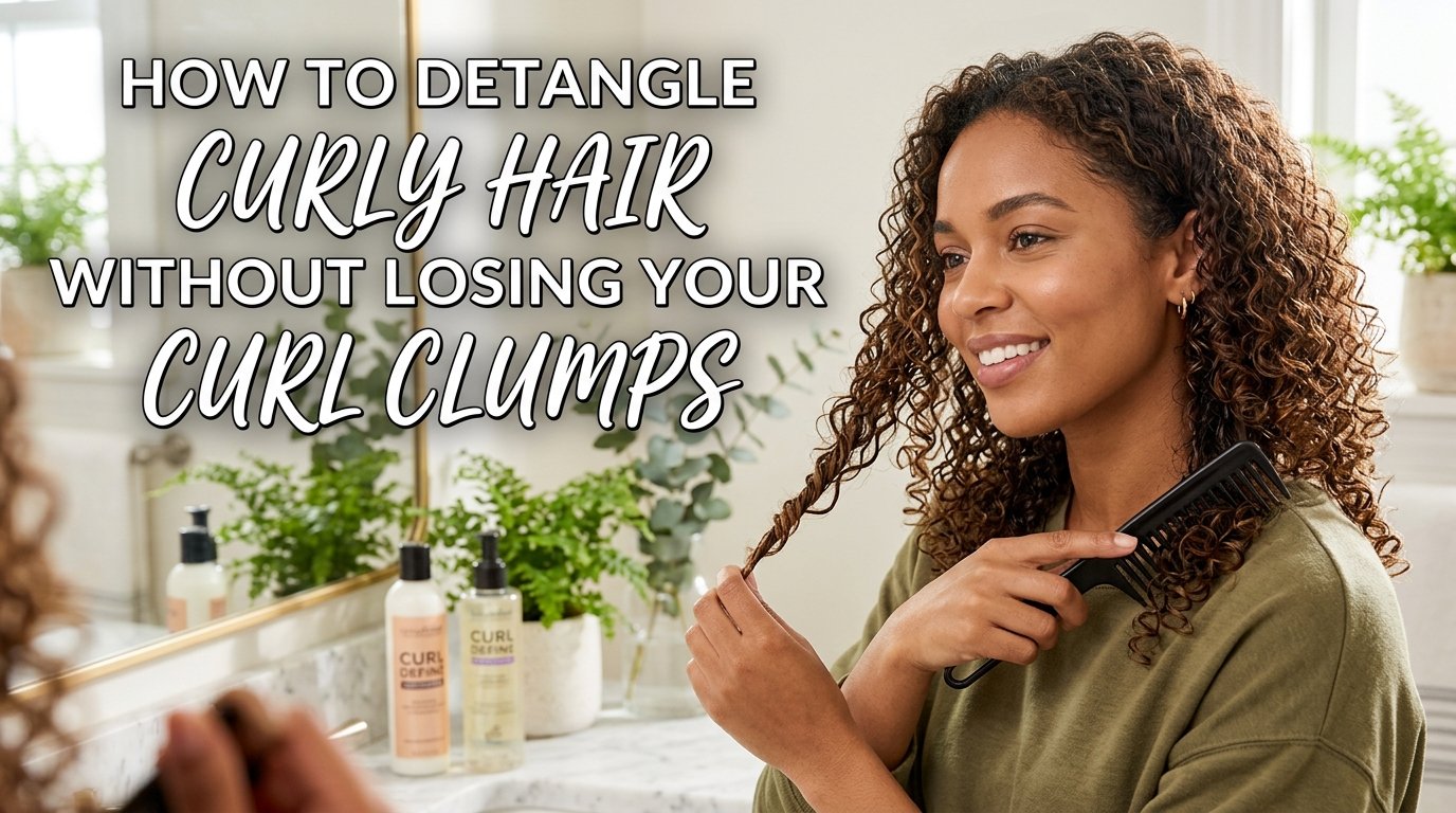 How to detangle curly hair without losing your curl clumps