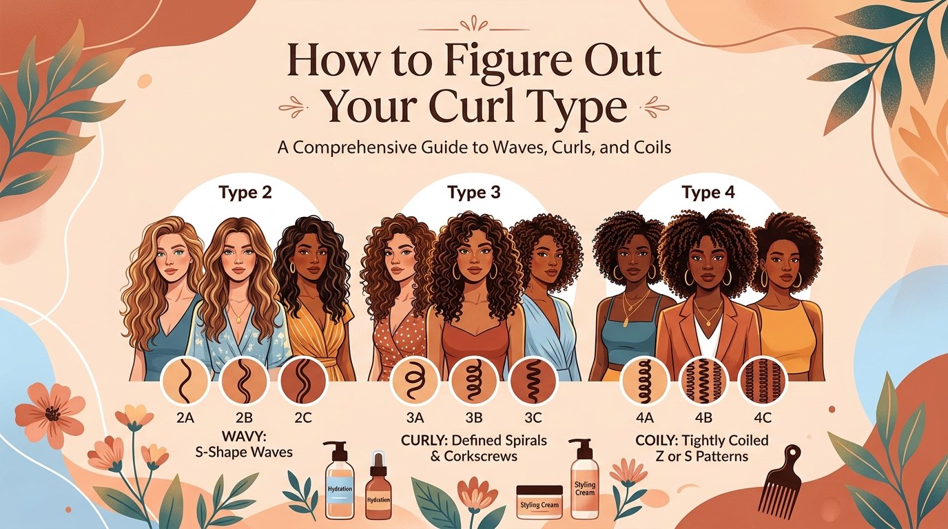 How to figure out your curl type when you seem to have three of them