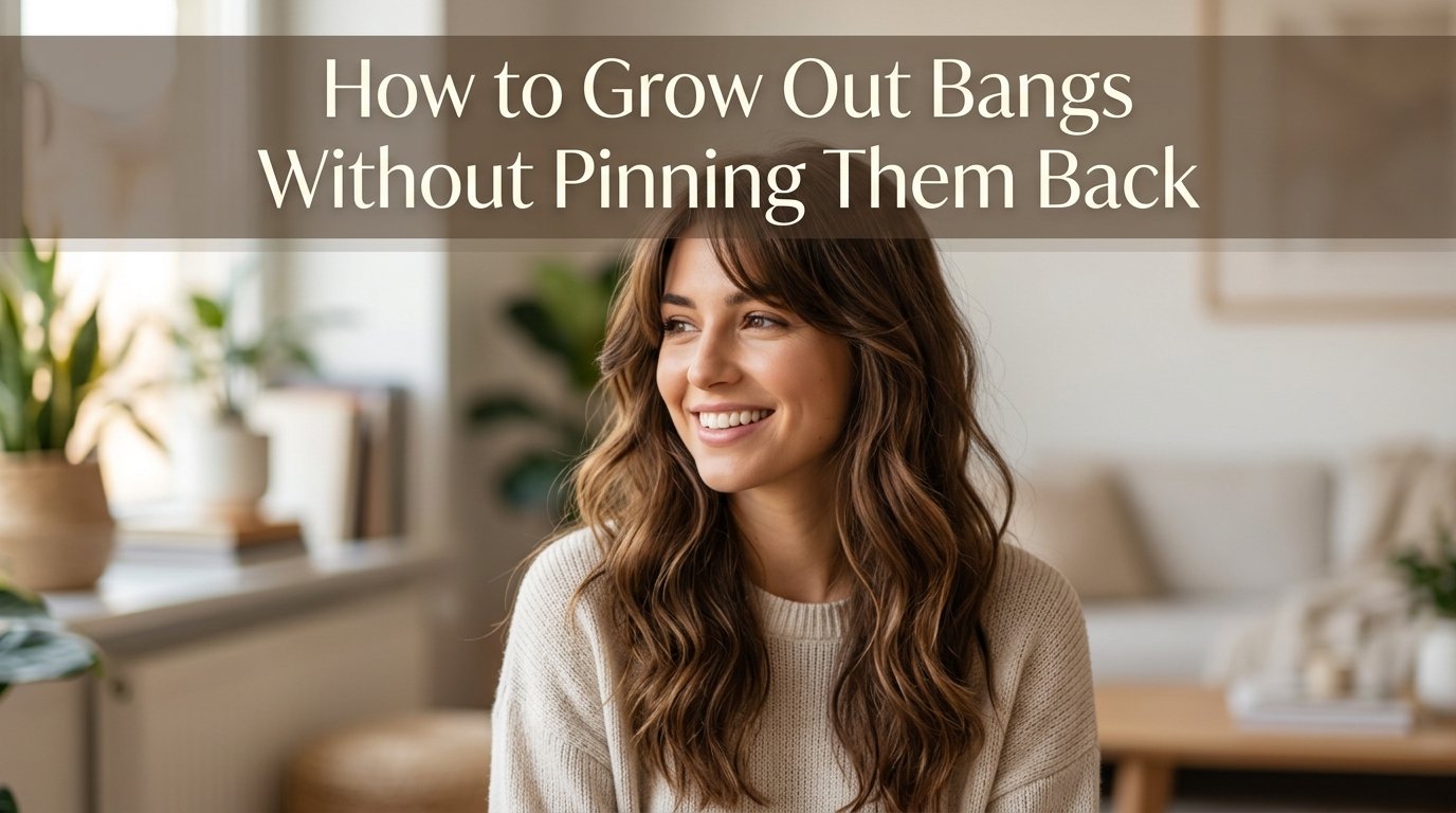 How to grow out bangs without pinning them back every day