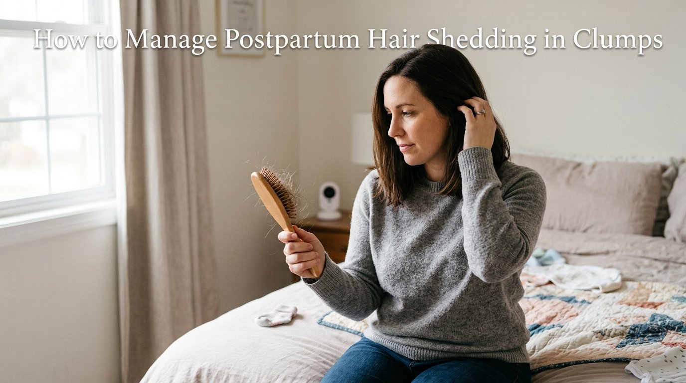 How to deal with postpartum hair shedding that comes out in clumps
