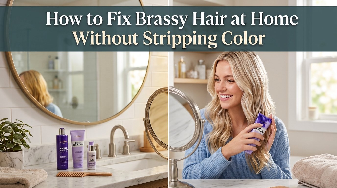 How to fix brassy hair at home without stripping your color