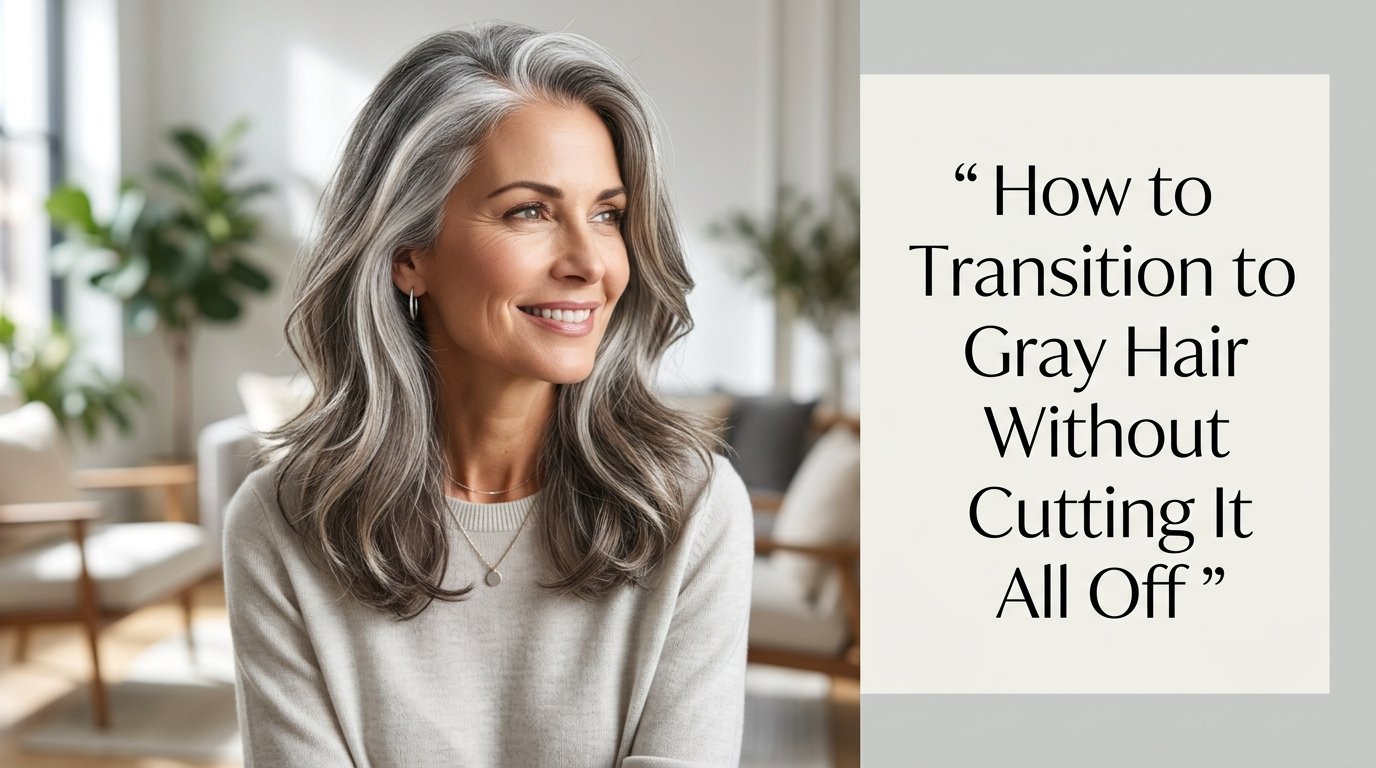 How to transition to gray hair without cutting it all off