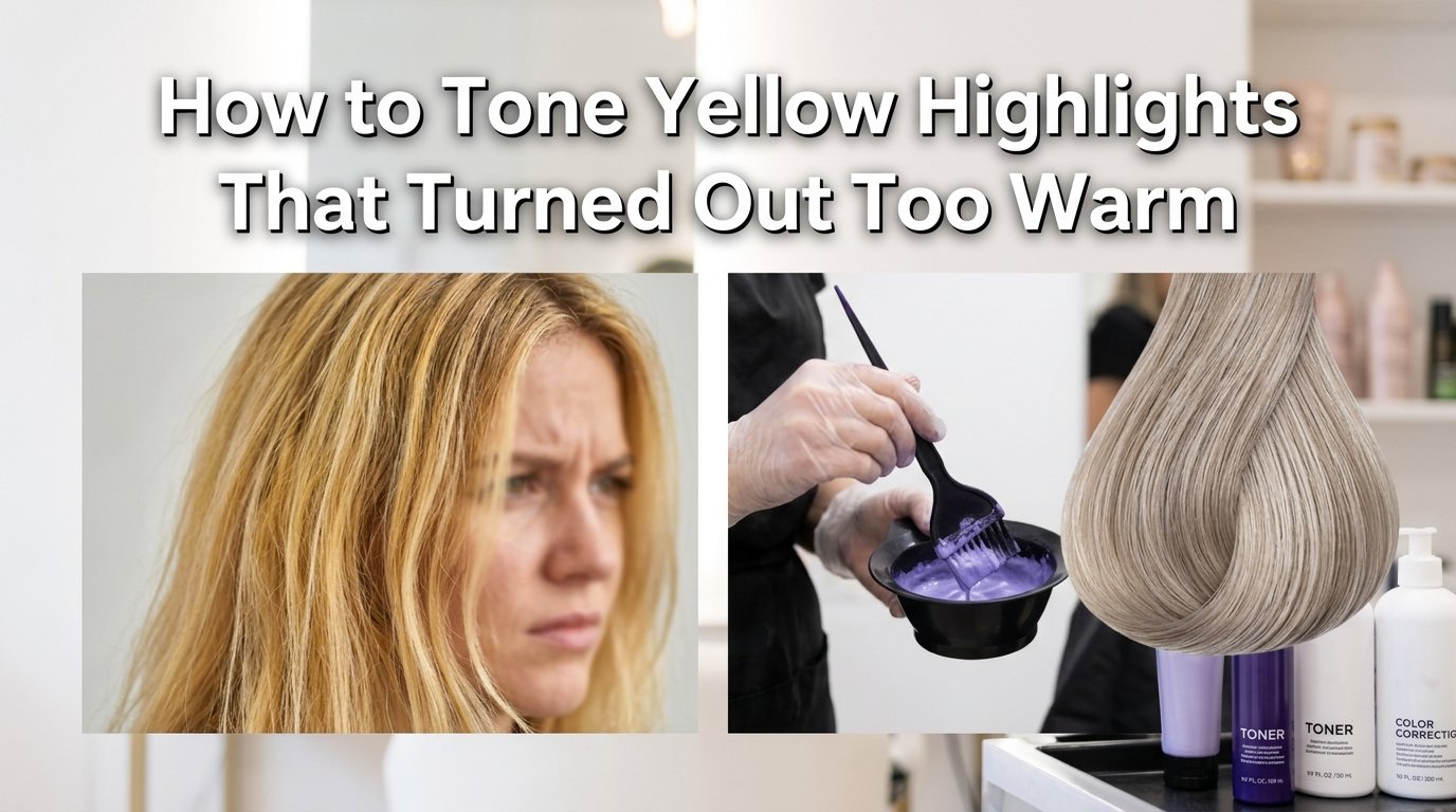 How to tone yellow highlights that turned out too warm