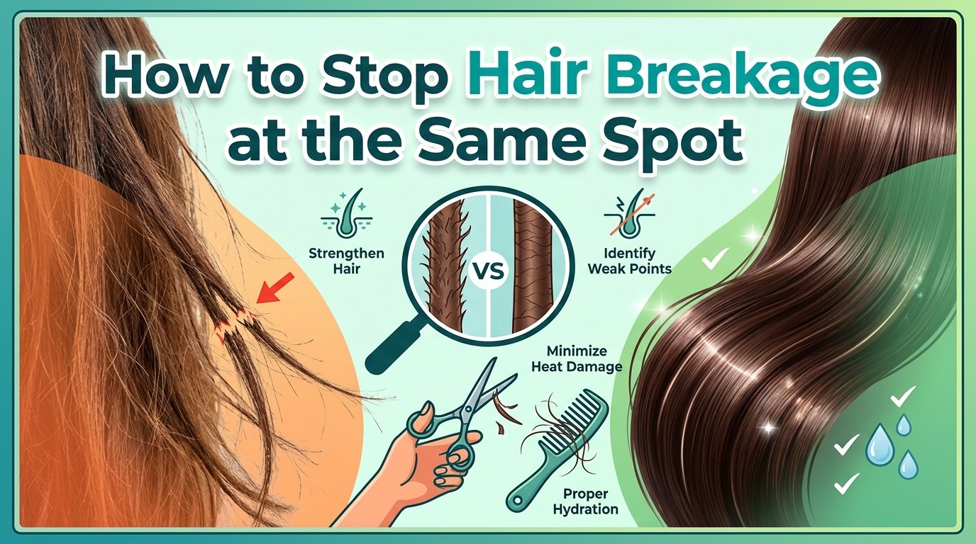 How to stop breakage at the same spot on your hair every time