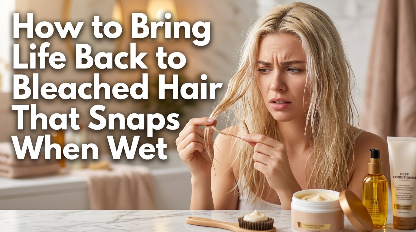 How to bring life back to bleached hair that snaps when wet