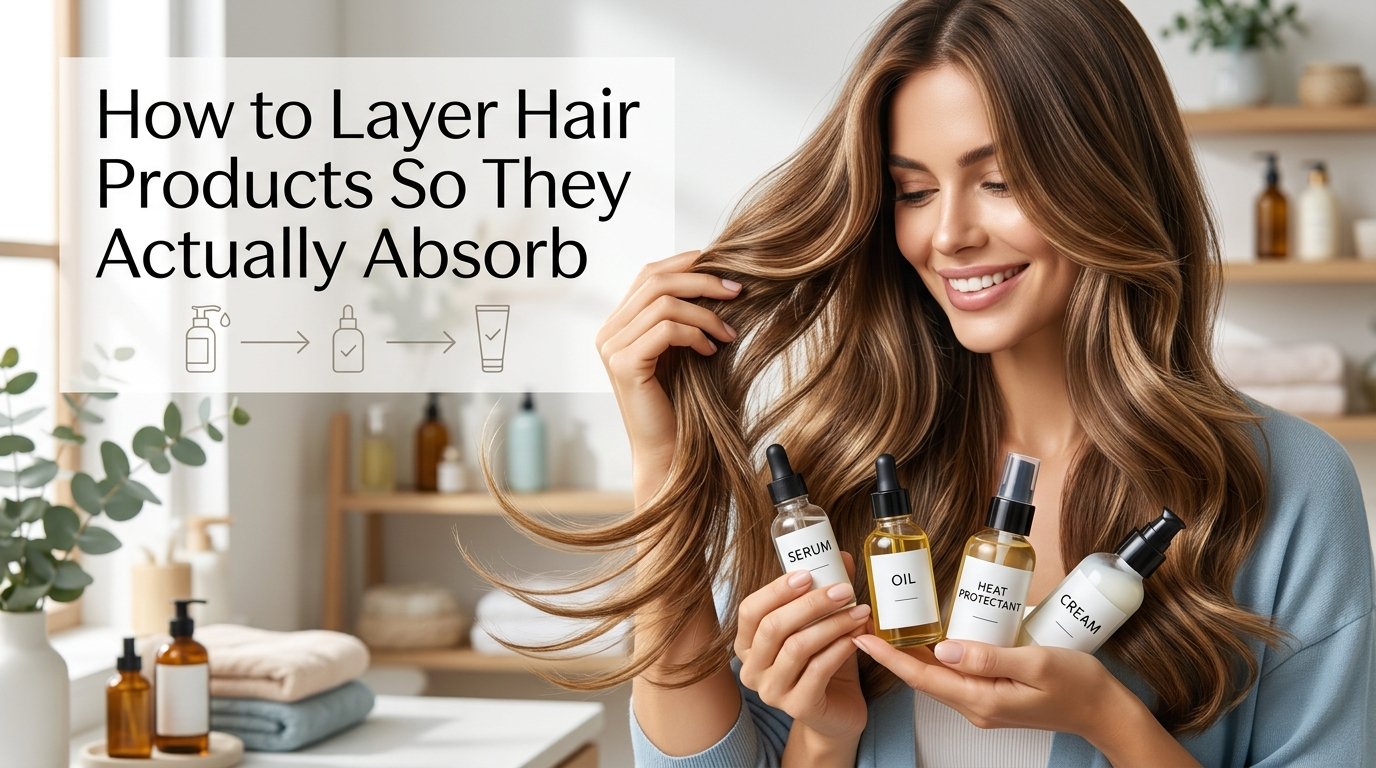 How to layer hair products so they actually absorb