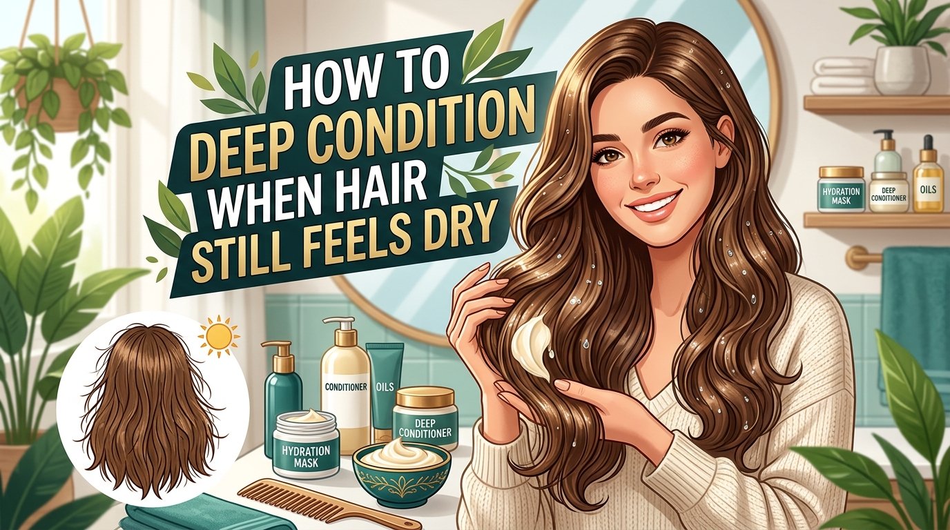 How to deep condition when your hair still feels dry afterward