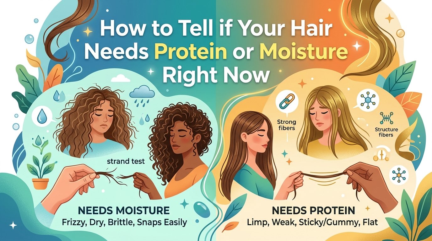 How to tell if your hair needs protein or moisture right now