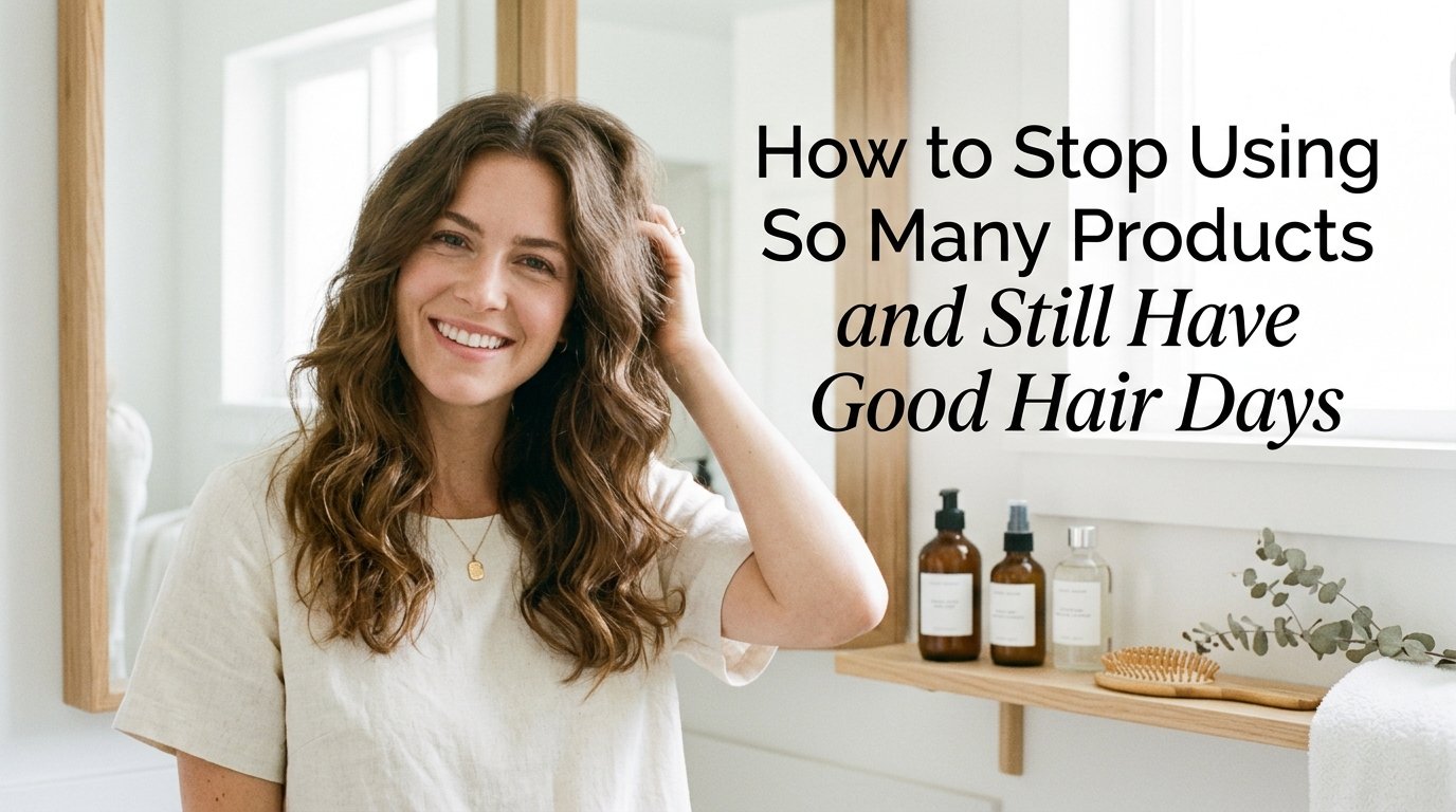 How to stop using so many products and still have good hair days