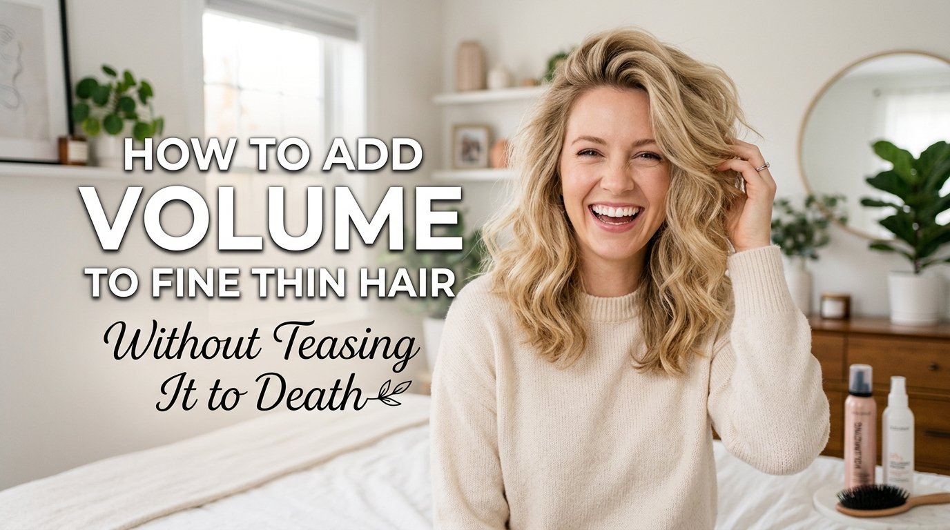 How to add volume to fine thin hair without teasing it to death