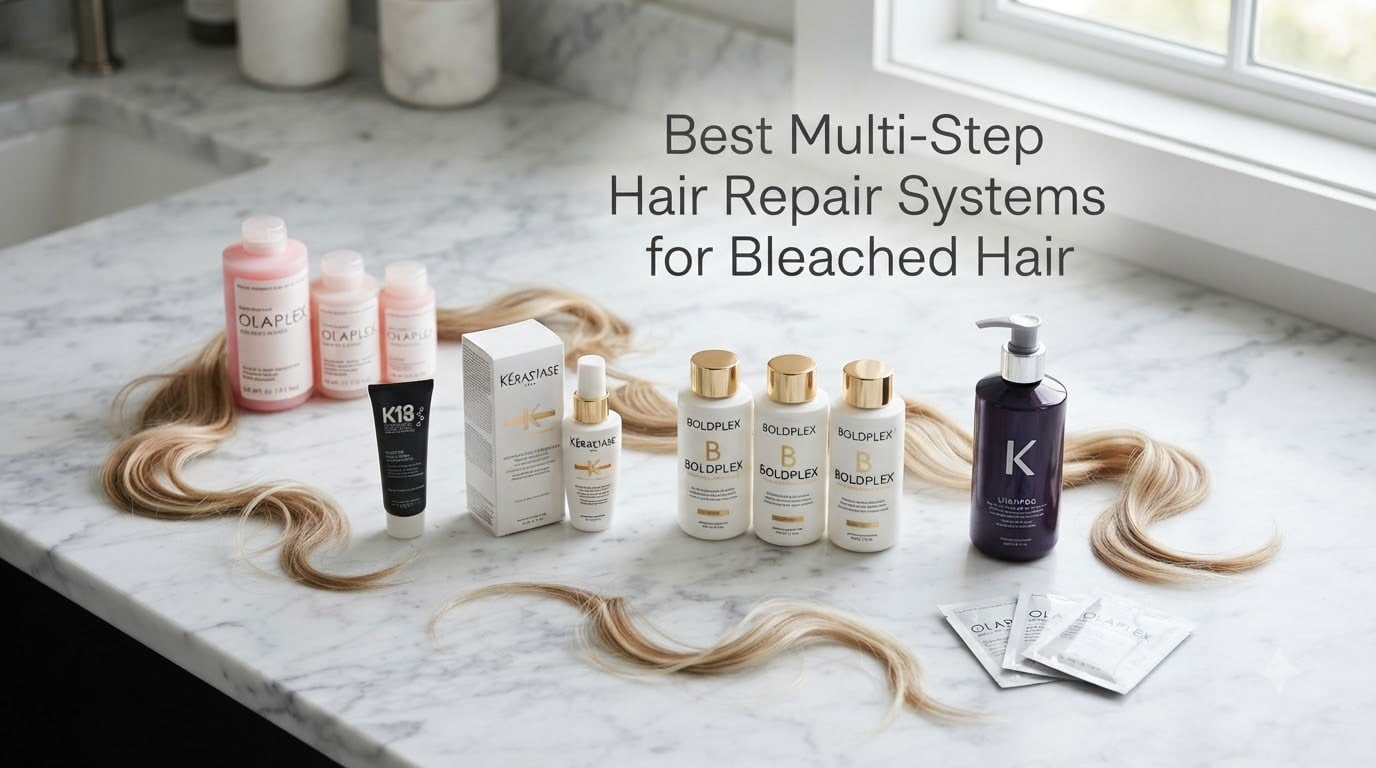 Best Multi-Step Hair Repair Systems for Bleached Hair