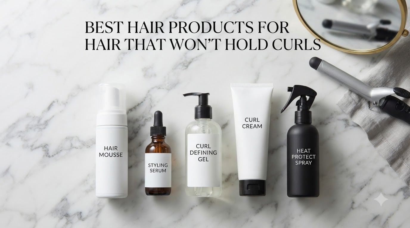 Best Hair Products for Hair That Won't Hold Curls