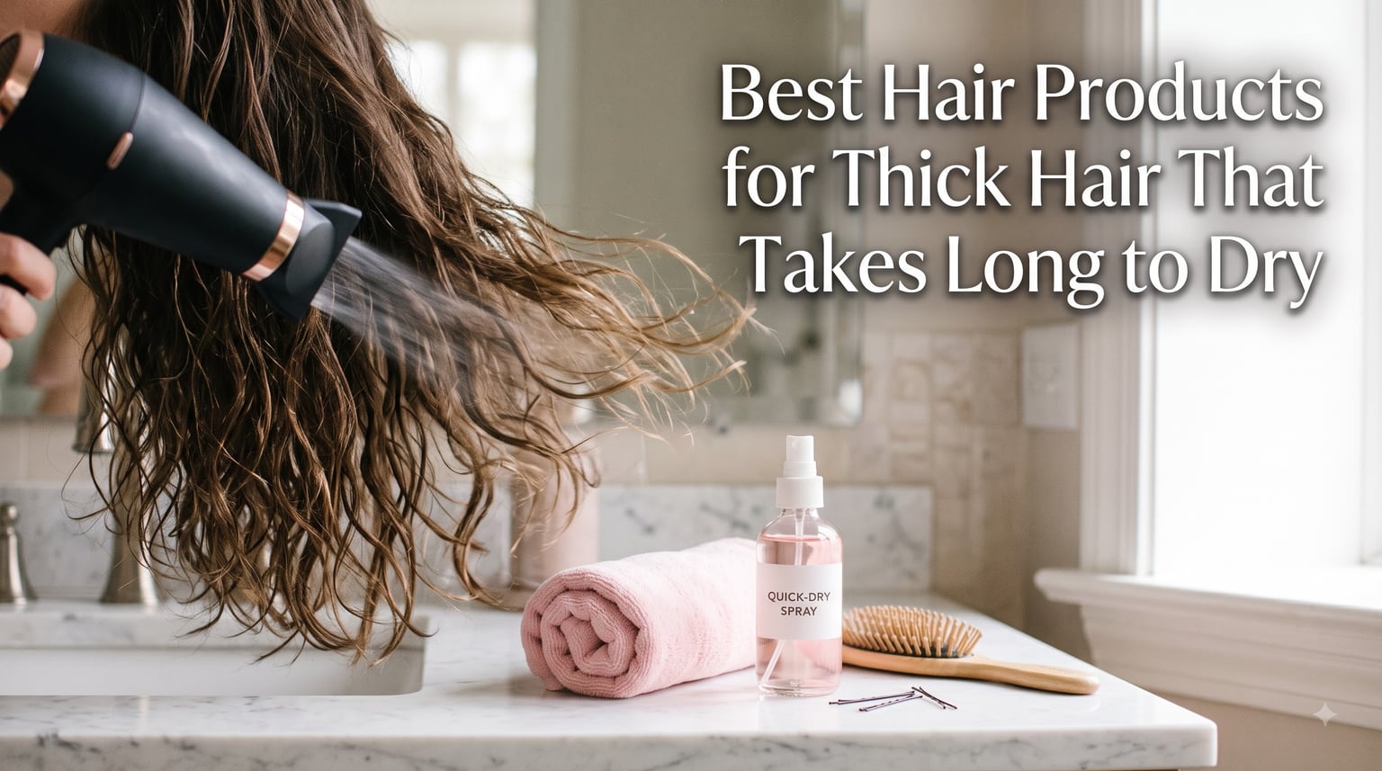 Best Hair Products for Thick Hair That Takes Long to Dry
