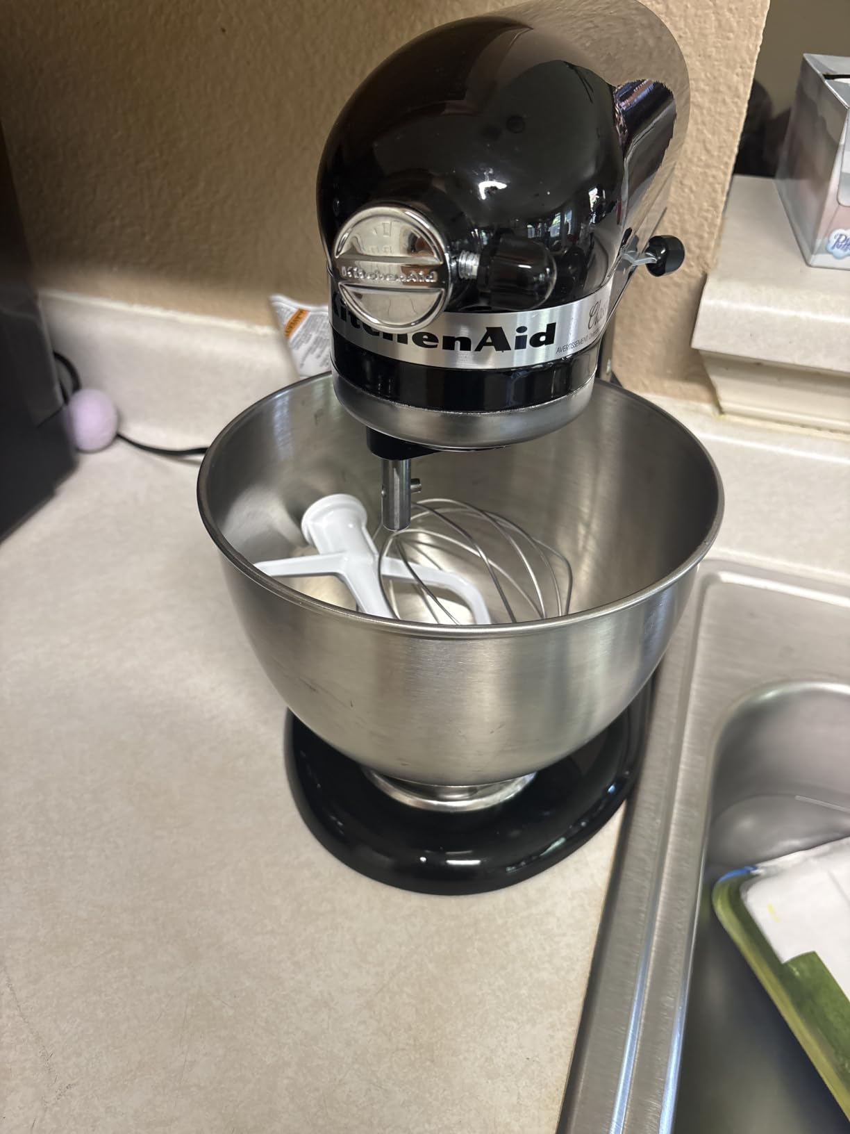 KitchenAid Classic Series 4.5 Quart Tilt-Head Stand Mixer K45SS, White | 10 Speeds, Durable Metal construction, 59 Touchpoints for Thorough Mixing, Compatible with KitchenAid Attachments customer photo 2