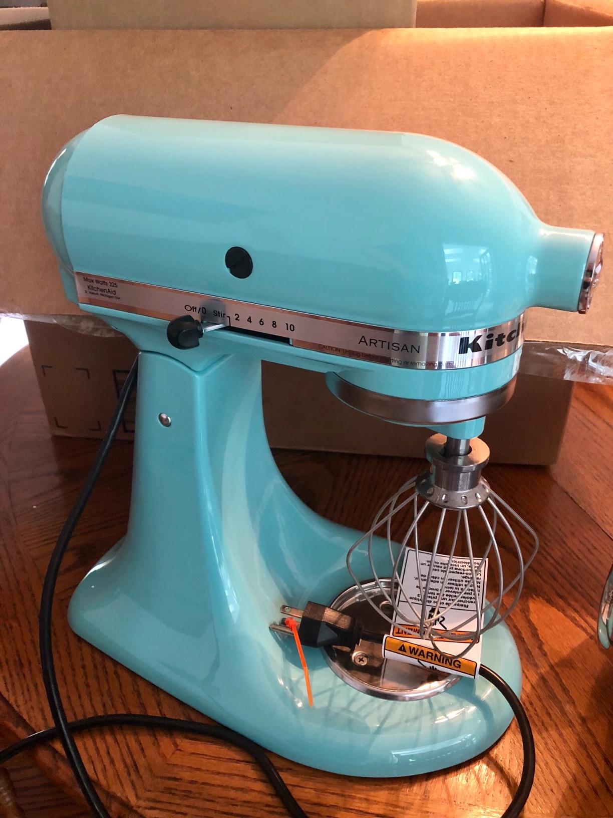 KitchenAid Artisan 5-Qt Tilt Head Stand Mixer KSM150PS, Almond Cream customer photo 2