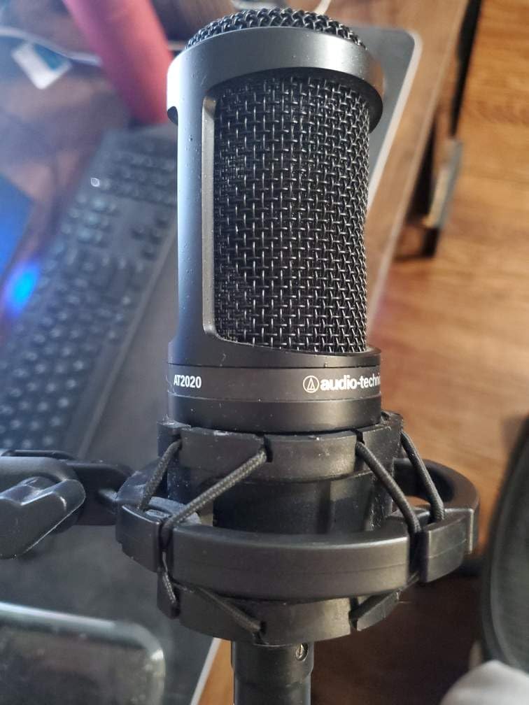 Audio-Technica AT2020 Cardioid Condenser Studio XLR Microphone, Ideal for Project/Home Studio Applications customer photo 2