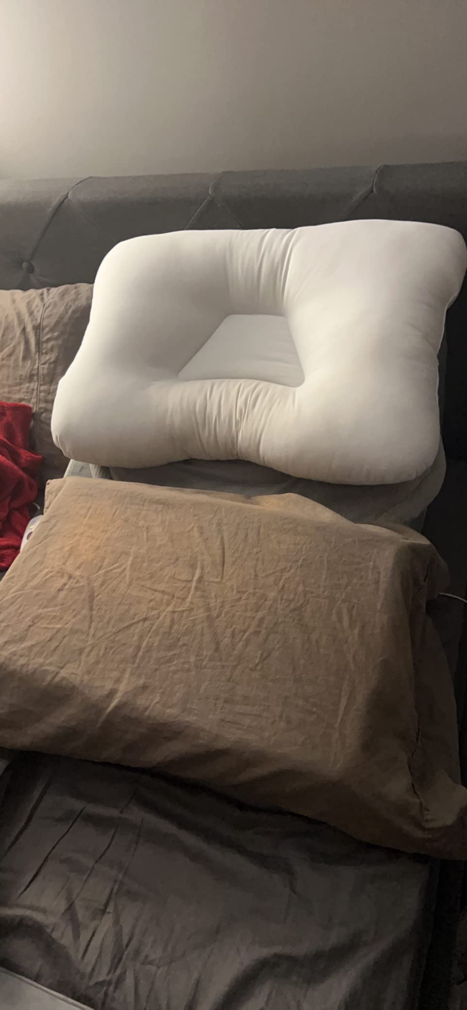 Tri-Core Ergonomic Cervical Pillow for Neck Pain Relief Full Size Firm, Contoured cervical pillow supports spinal alignment for side and back sleepers to promote neck comfort and better sleep customer photo 1
