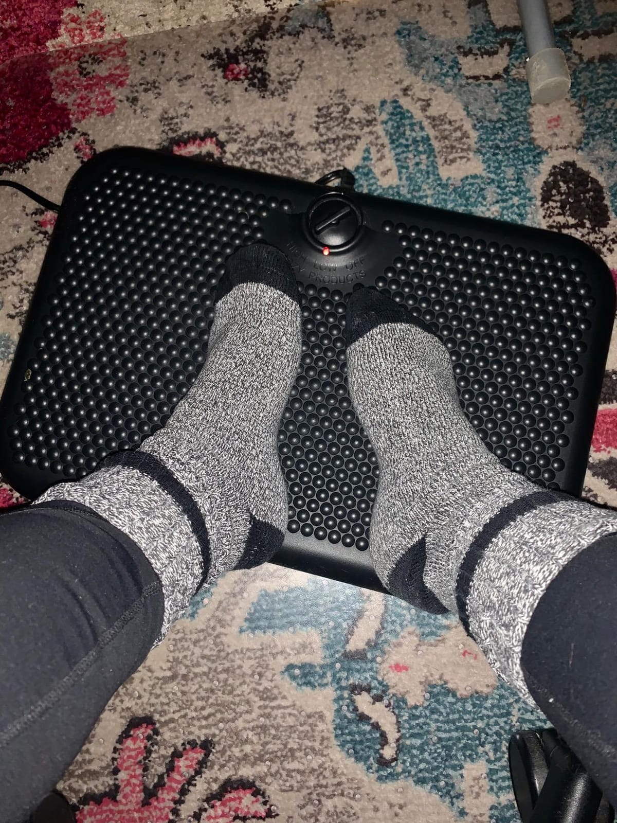 Cozy Products Toasty Toes Office Space Heater Foot Warmer 90 Watts | 3 Adjustable Positions, 2 Heat Settings, Uses Only 105 Watts, Perfect for Under Desks, Hi-Lo-Off Switch, Warms Cold Feet customer photo 2
