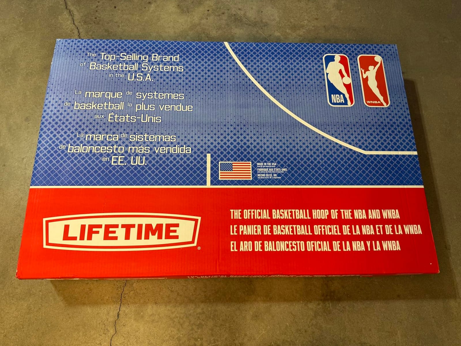 Lifetime Portable Basketball Hoop, Adjustable Height 7.5-10 Ft, 44 Inch Shatterproof Fusion Backboard, Base with Wheels customer photo 1