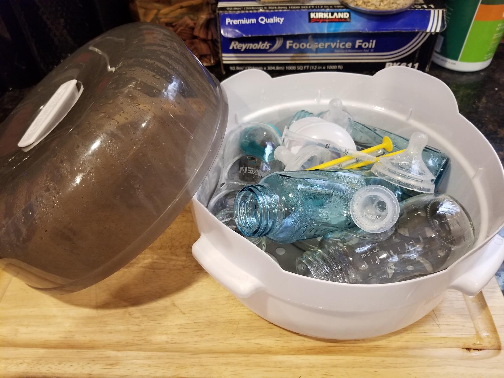 Dr. Brown's Microwave Steam Sterilizer for Baby Bottles and Essentials customer photo 2