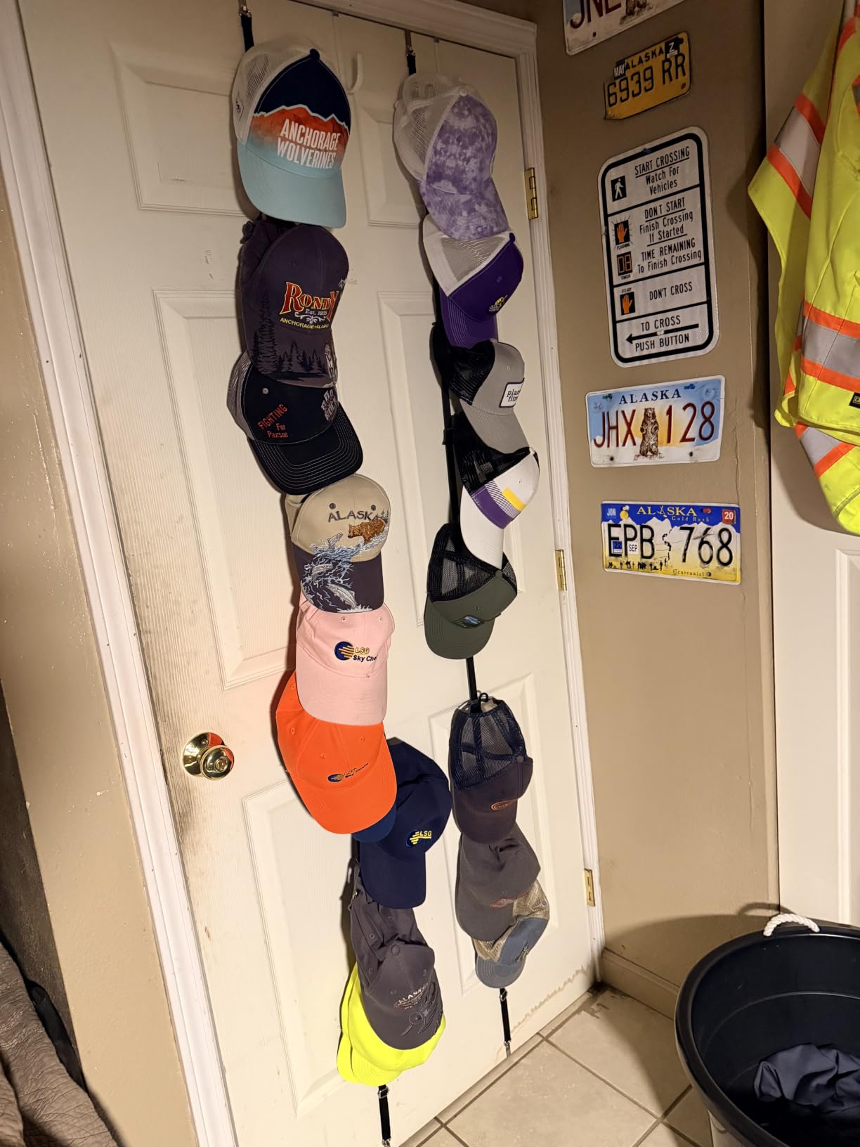 Perfect Curve CapRack36 Hat Rack and Cap Organizer for Wall or Over the Door - Holds 36 Caps customer photo 2