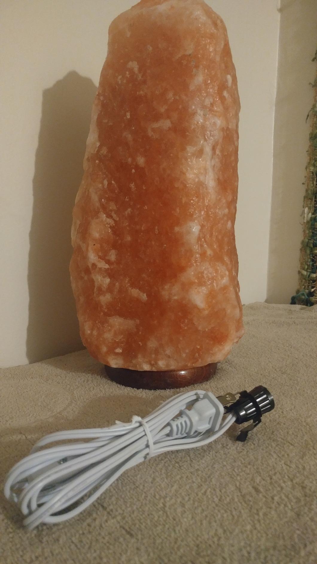 Large Himalayan Pink Salt Lamp 24-33 lbs - Hand-Carved Crystal Lamp with Wooden Base, Warm Amber Decorative Lighting for Home, Office, Bedroom & Living Room customer photo 1