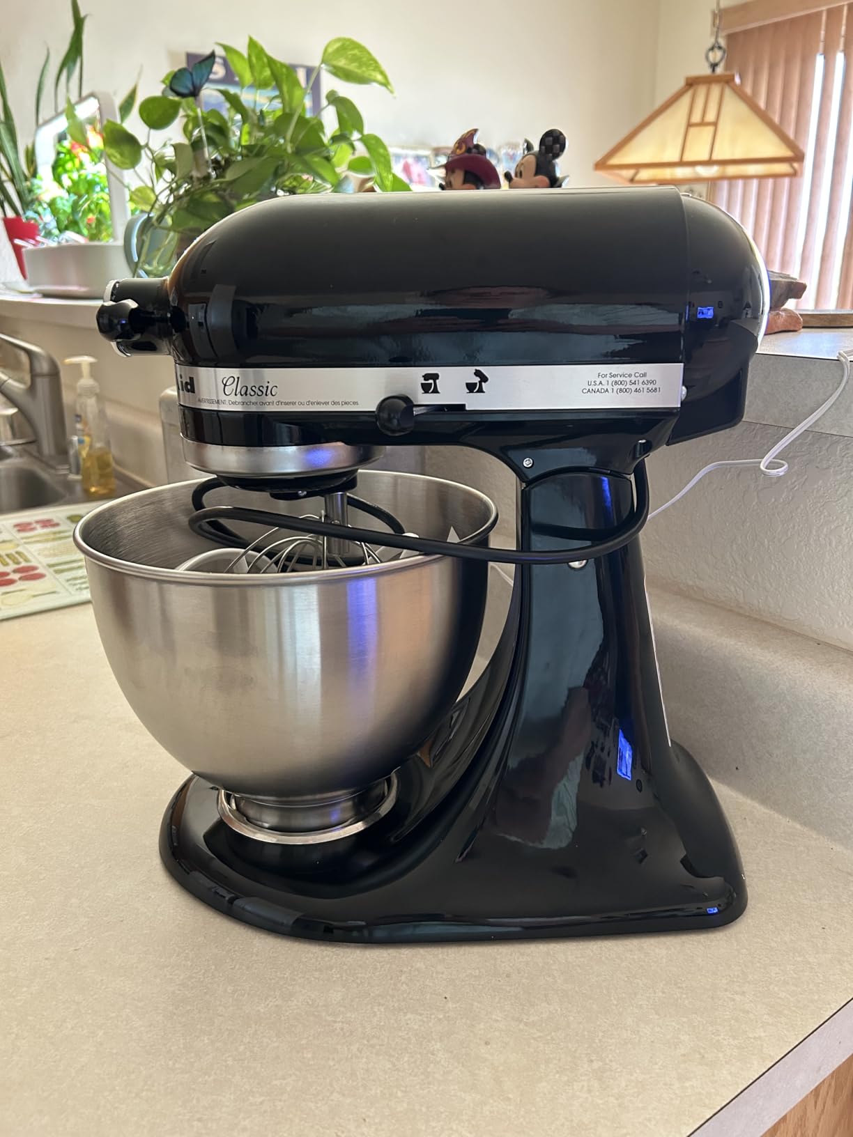 KitchenAid Classic Series 4.5 Quart Tilt-Head Stand Mixer K45SS, Onyx Black customer photo 2