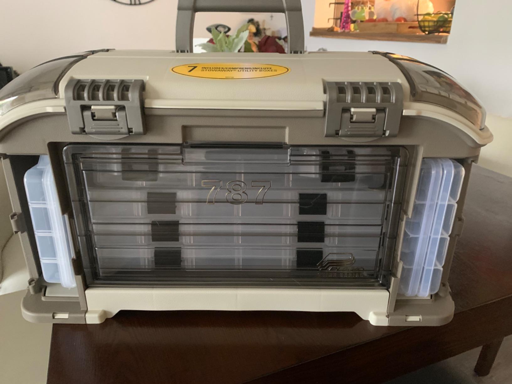 Plano Angled 787 Guide Series Stowaway Tackle System- Includes 7 Stowaways, Fishing Tackle Storage, Premium Tackle Storage, One Size, Model Number: 787010 customer photo 1