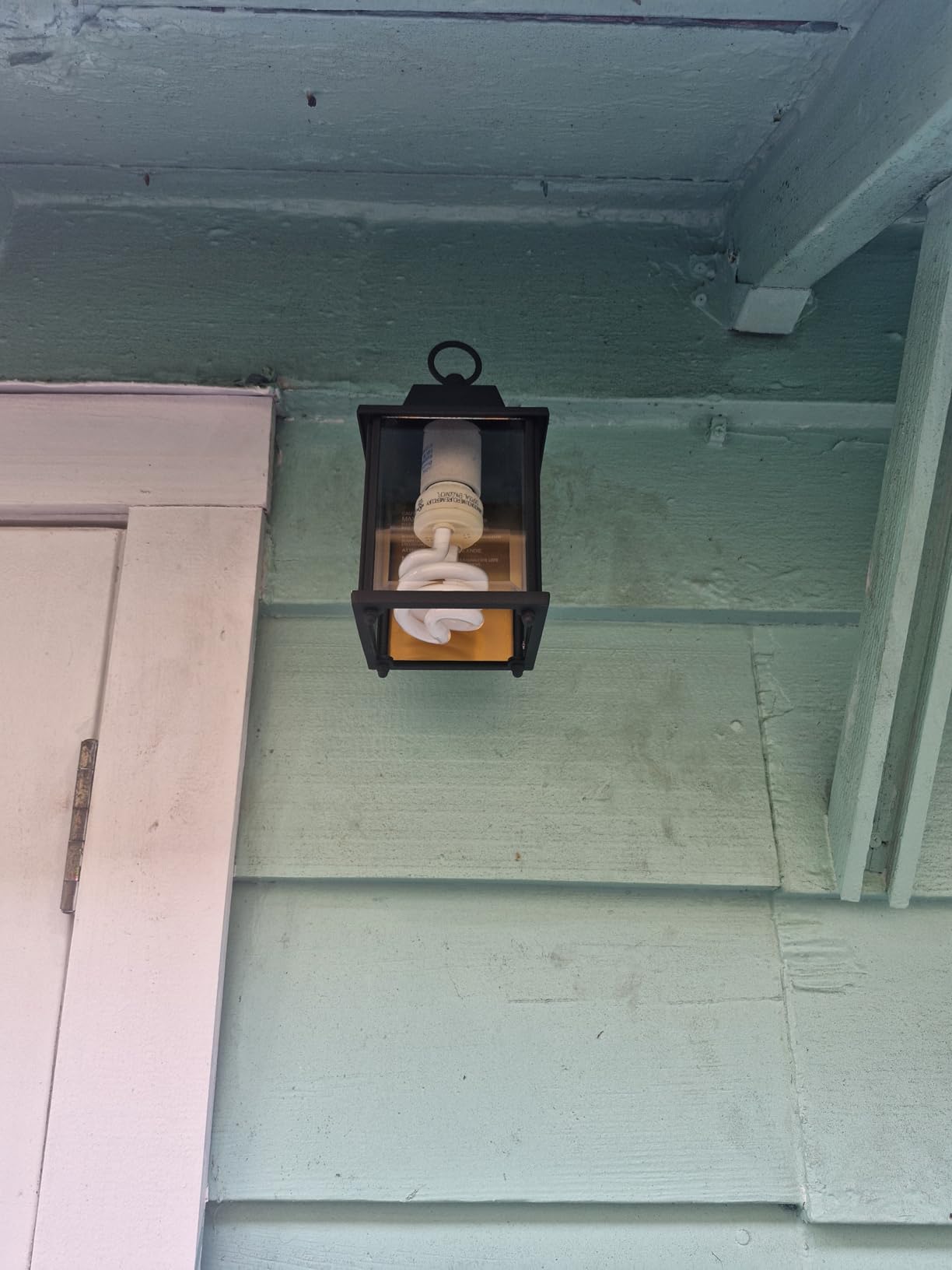 Designers Fountain 1161-RP Porch Outdoor Wall Lantern Sconce, 8in H, Rust Patina customer photo 2