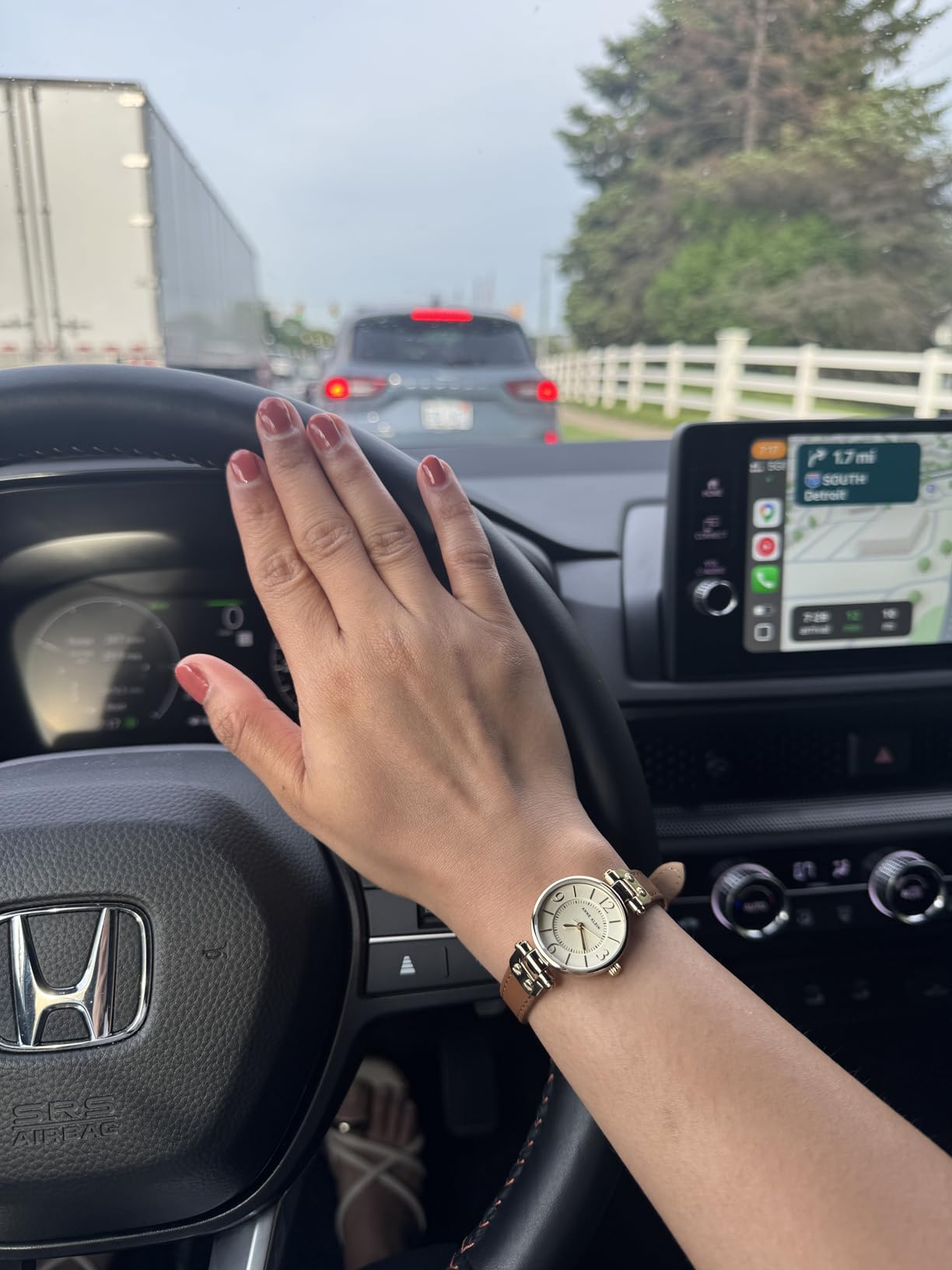 Anne Klein Women's Leather Strap Watch customer photo 2