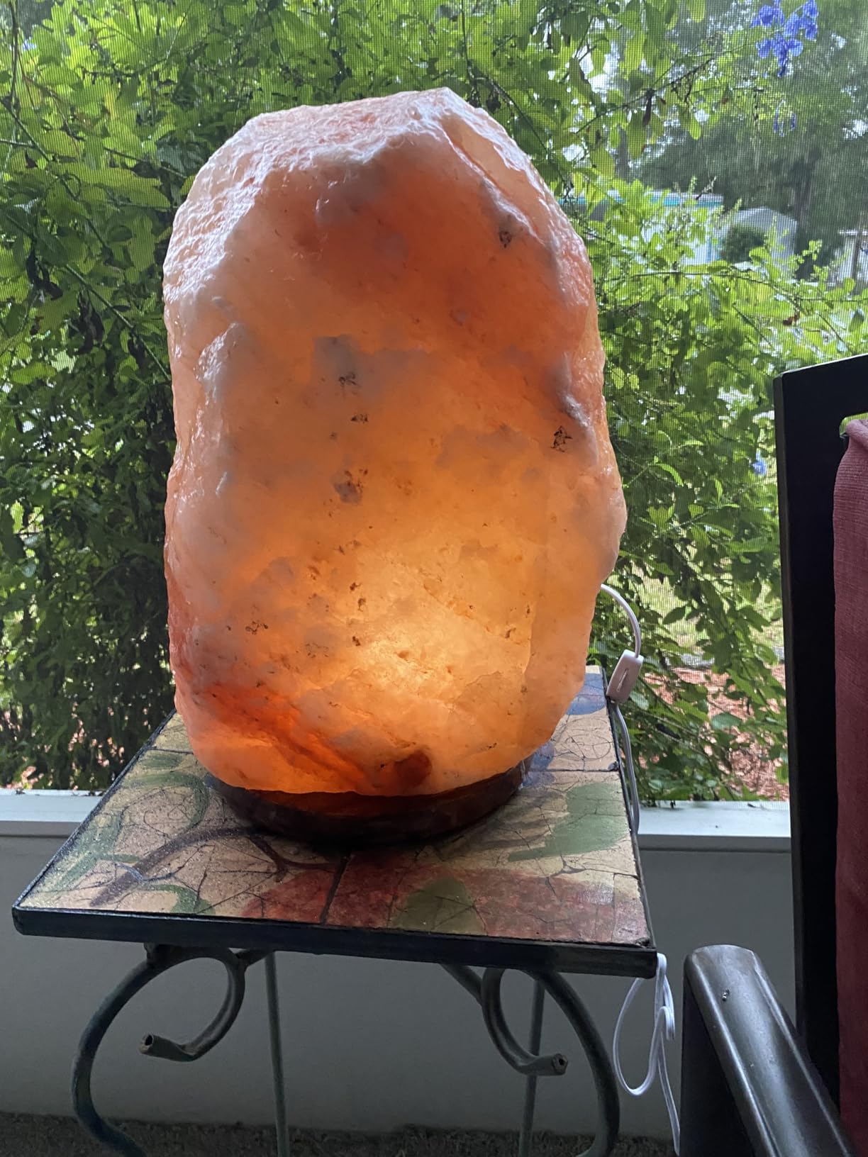 Himalayan Salt Lamp 40-50lbs with Cord - Extra-Large Hand-Carved Salt Rock Lamp for Home & Office Décor - Majestic, Soothing Ambiance Great Gift customer photo 1