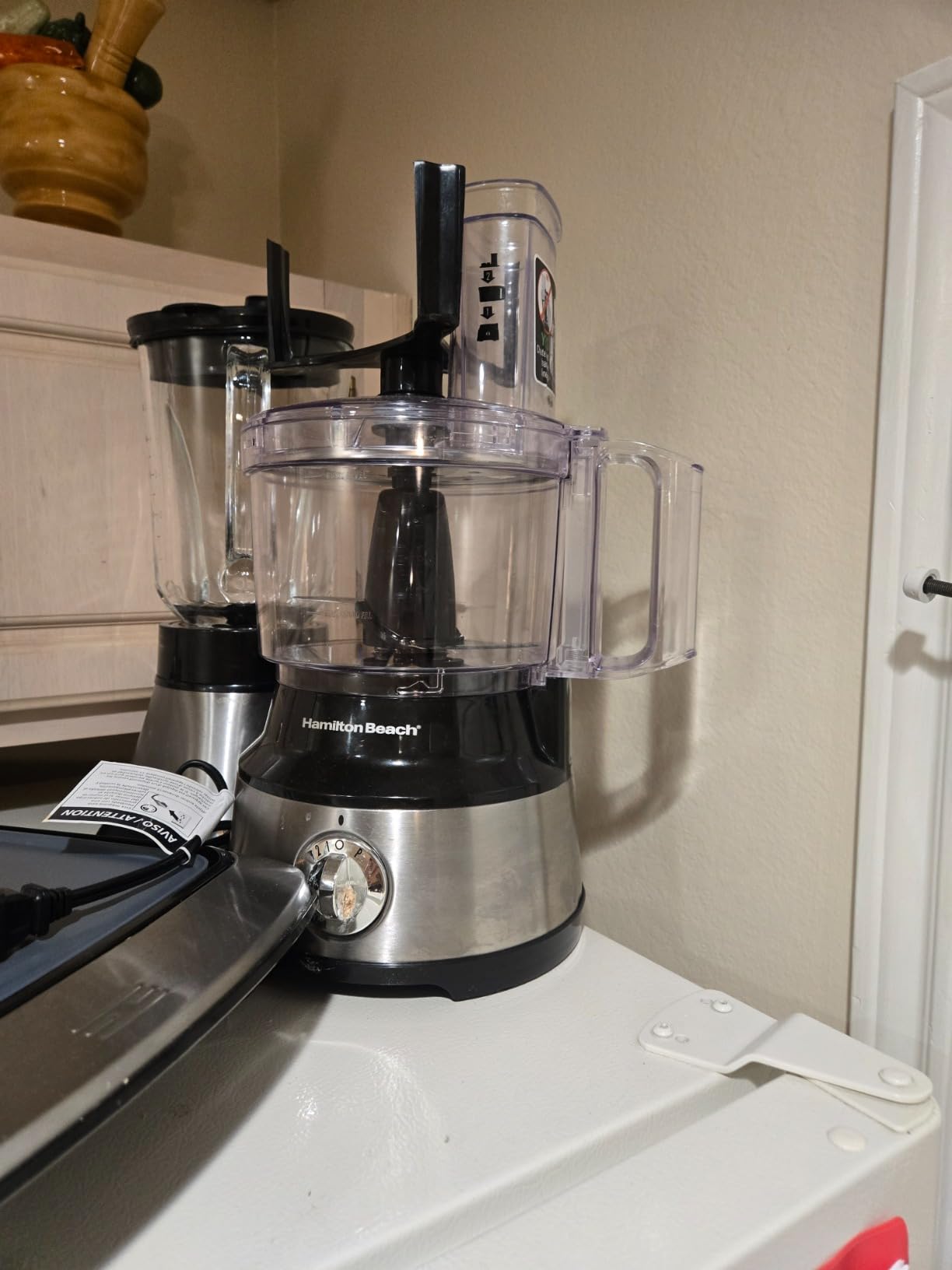 Hamilton Beach Food Processor & Vegetable Chopper for Slicing, Shredding, Mincing, and Puree, 10 Cups + Easy Clean Bowl Scraper, Black and Stainless Steel (70730) customer photo 1