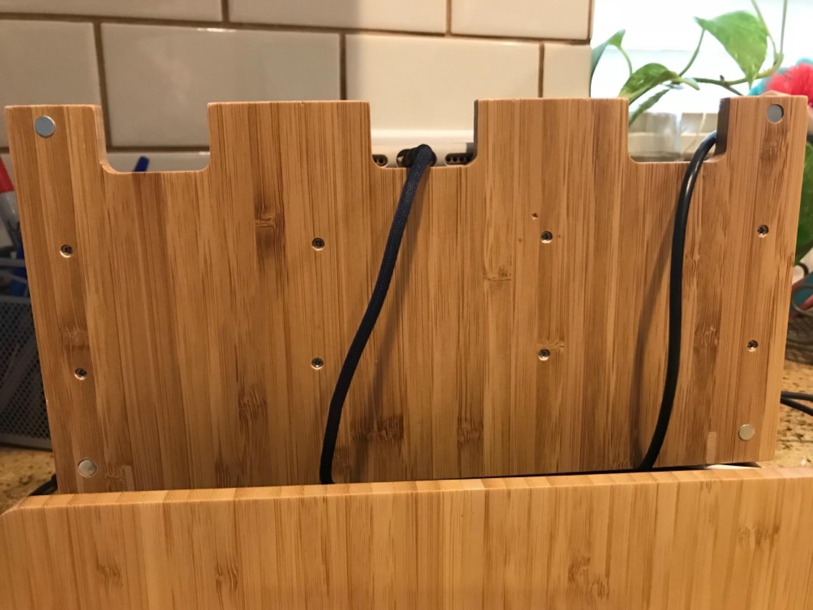 G.U.S. Multi-Device Charging Station Dock & Organizer - Eco-Friendly Bamboo customer photo 1