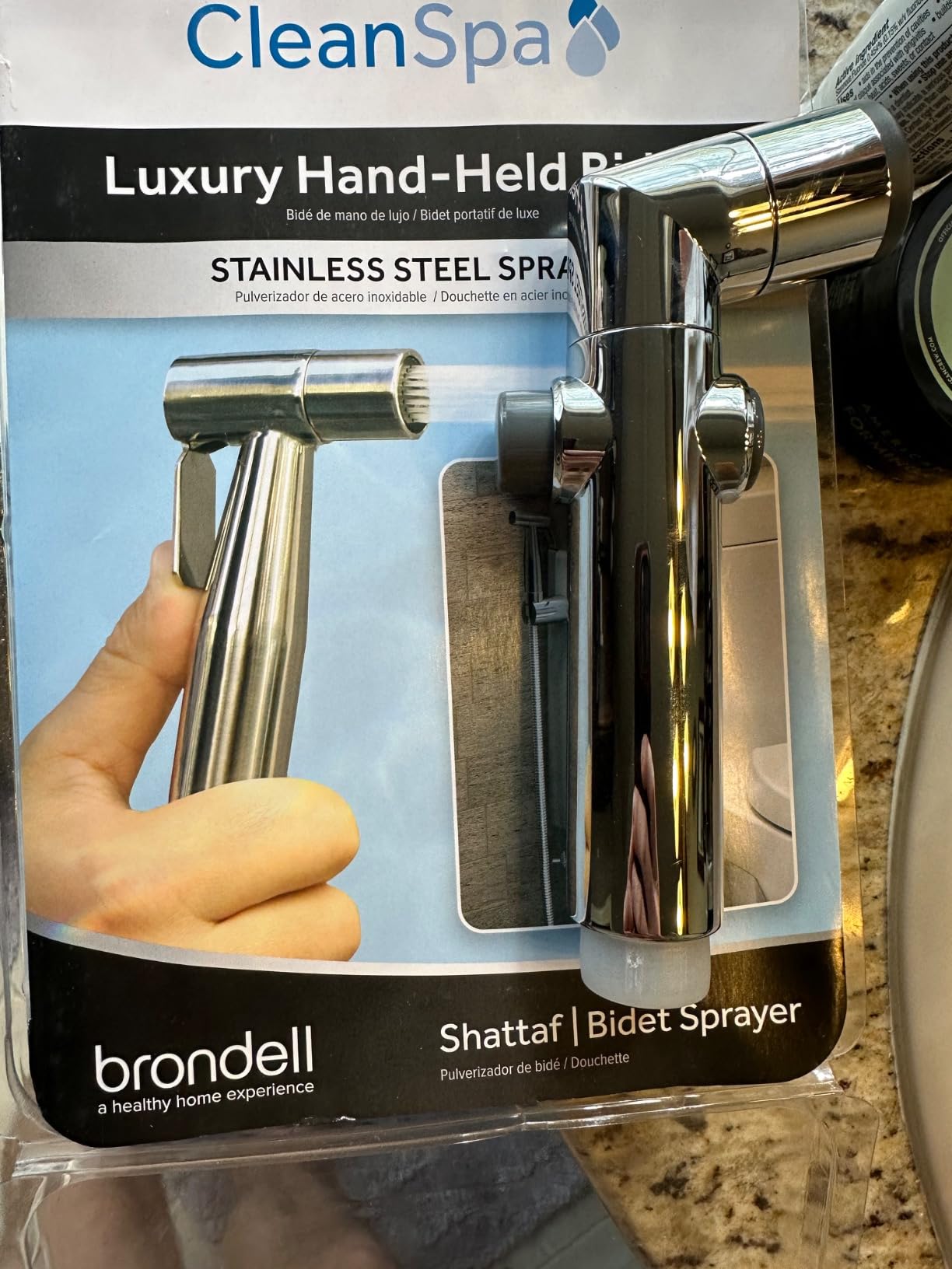 Brondell CSL-40 CleanSpa Luxury Hand Held Bidet Shattaf Sprayer, Silver customer photo 1