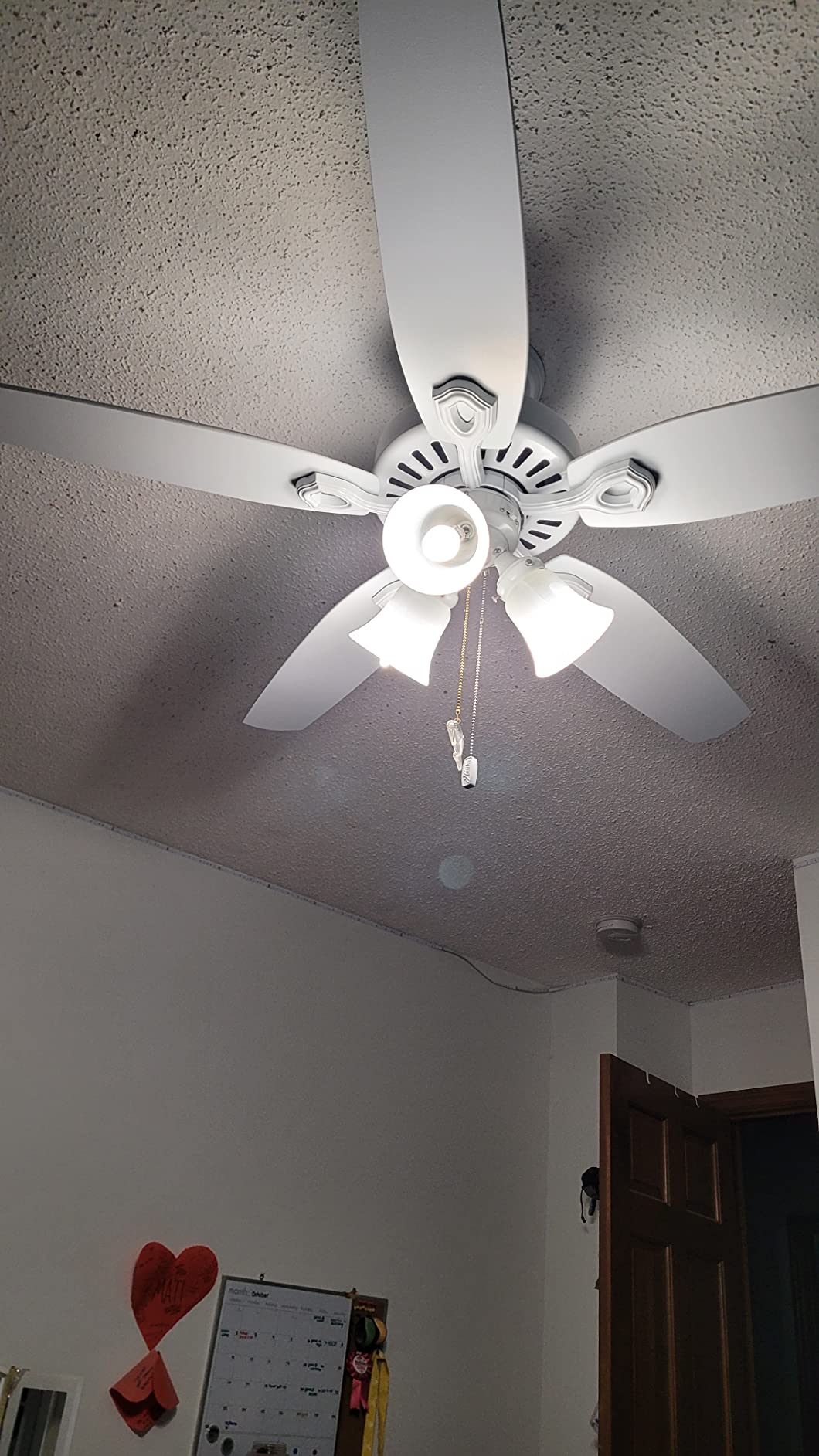 Hunter Builder Plus, Indoor, Ceiling Fan, Pull Chain, 52 inch, New Bronze | with LED Lights, Standard Mount, 5 Blades, For Bedroom, Living Room, Includes Bulbs, 53238 customer photo 1