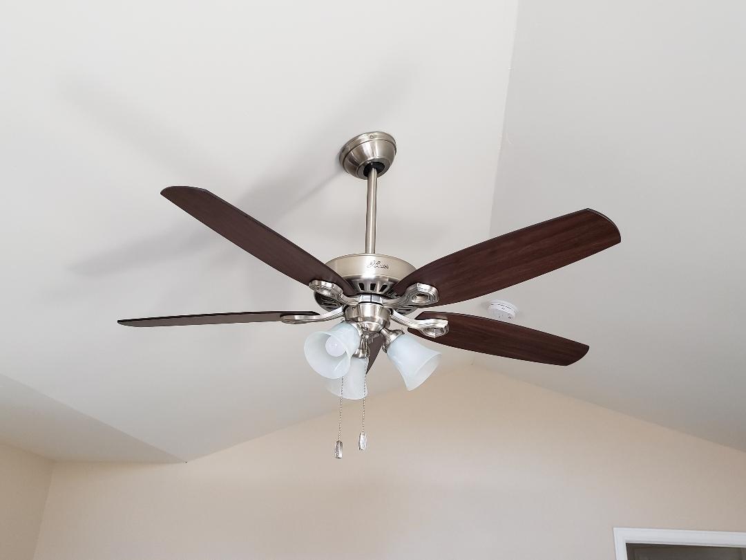 Hunter Builder Plus, Indoor, Ceiling Fan, Pull Chain, 52 inch, New Bronze | with LED Lights, Standard Mount, 5 Blades, For Bedroom, Living Room, Includes Bulbs, 53238 customer photo 2