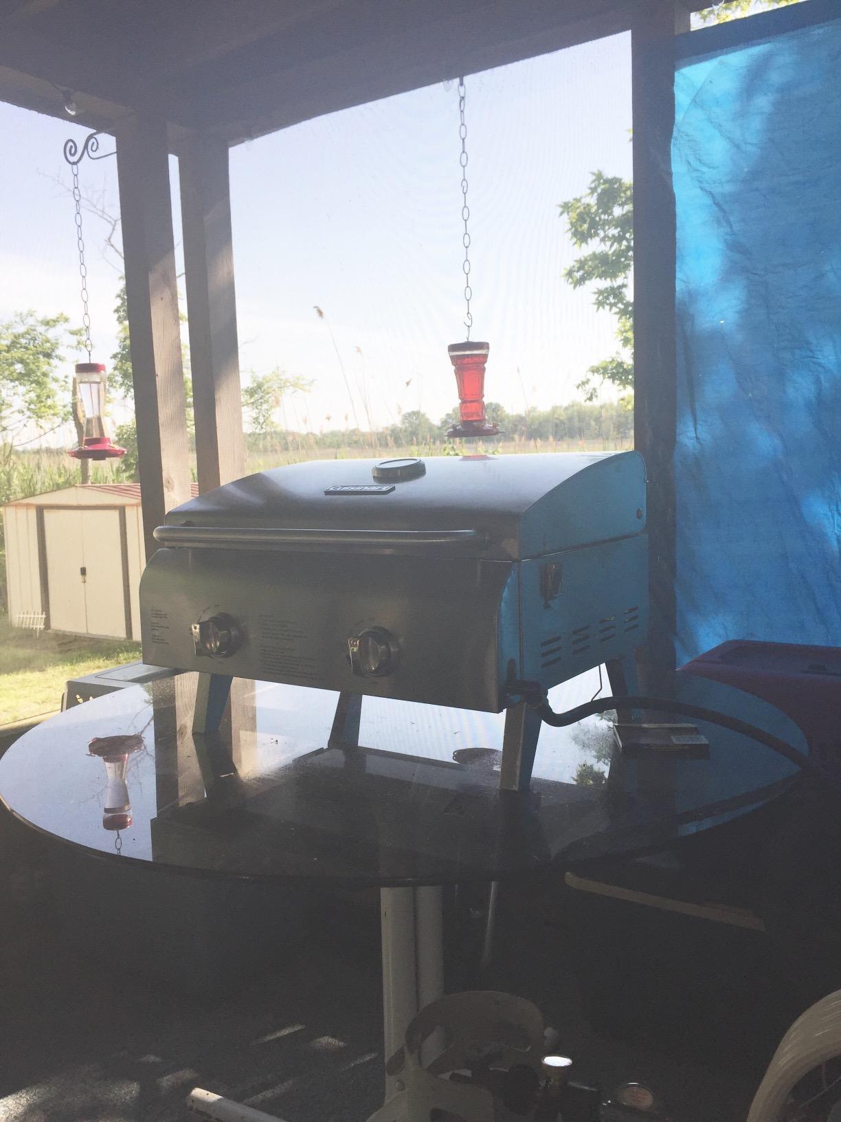 Cuisinart Outdoor Gas Grill, 20,000 BTU, Portable, 2-Burner | 22-lb propane grill for camping, tailgate, and BBQ cooking with electronic ignition and independent control knobs, CGG-306 customer photo 2