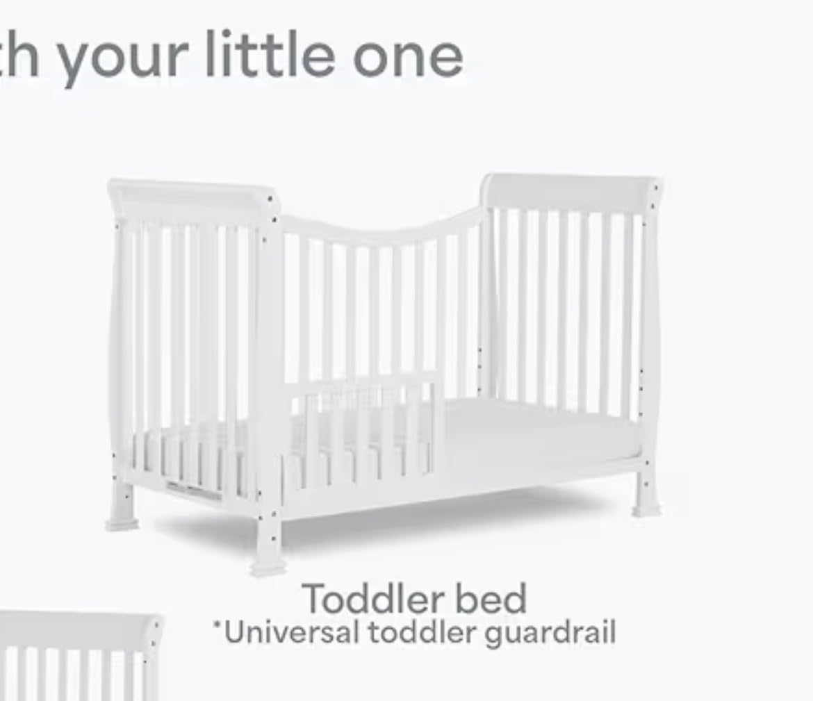 Dream On Me Violet 7-in-1 Convertible Life Style Crib in White, Greenguard Gold Certified, 4 Mattress Height Settings, Made of Sustainable New Zealand Pinewood, BSA Verified, ASTM & CPSC Compliant customer photo 1
