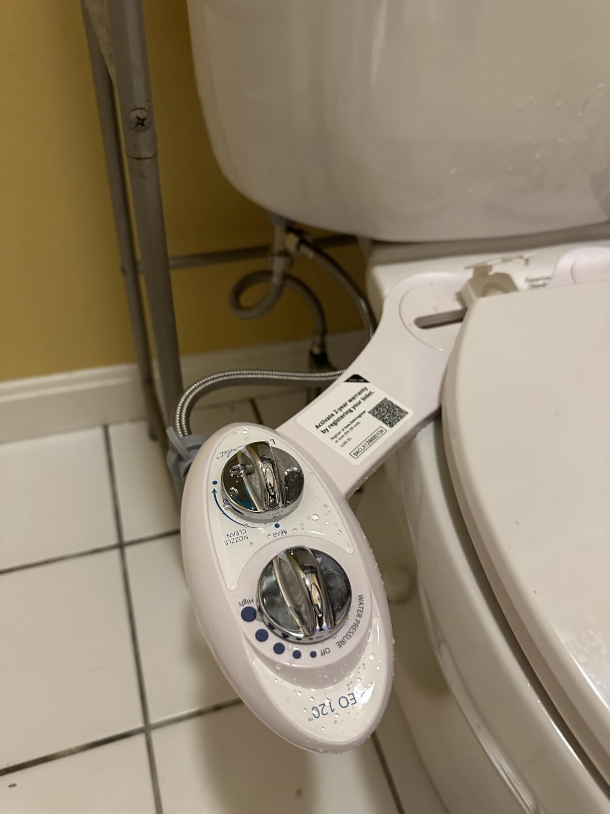 LUXE Bidet NEO 120 - Bidet Attachment for Toilet Seat, White | Non-Electric, Single Nozzle, Self-Cleaning, Adjustable Water Pressure, Rear Wash customer photo 2