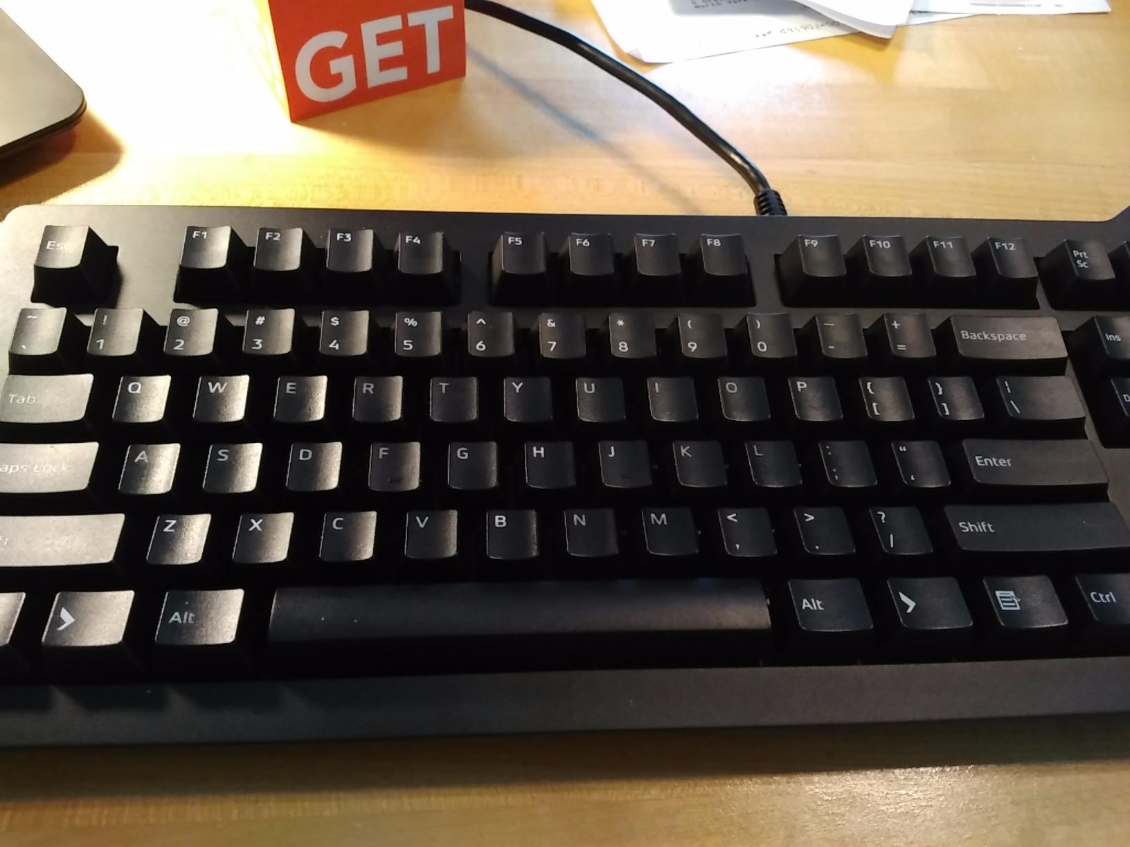 Das Keyboard 4 Professional Wired Mechanical Keyboard, Cherry MX Blue Mechanical Switches, 2-Port USB 3.0 Hub, Volume Knob, Aluminum Top (104 Keys, Black) customer photo 2