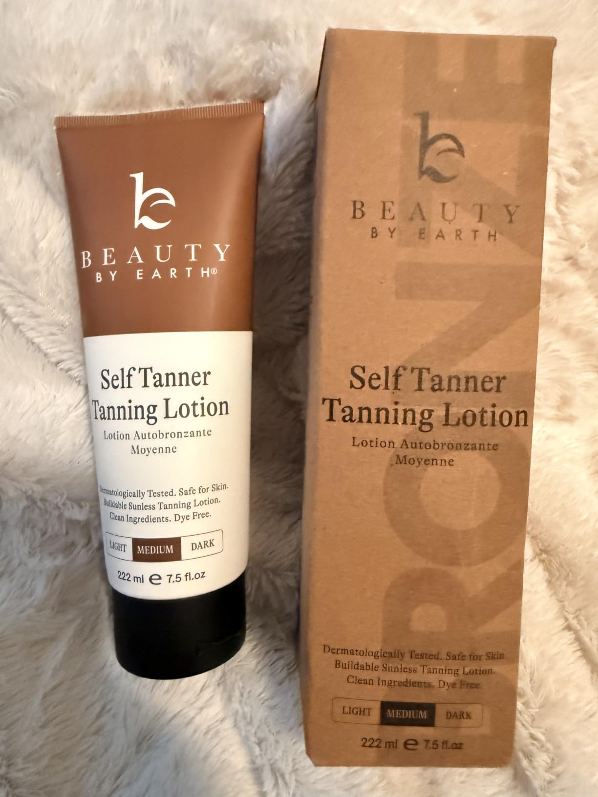 Beauty by Earth Self Tanner - USA Made with Natural & Organic Ingredients | Moisturizing Self Tanning Lotion with Aloe Vera & Coconut for a Natural Glow, Streak-Free Fake Tan (Medium) customer photo 2