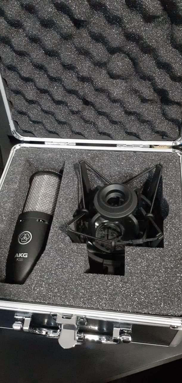 AKG Pro Audio P220 High-Performance Condenser Microphone, Great for Vocals, Guitar, Brass, and General Recording. XLR Wired Mic, for Studio or Stage customer photo 2