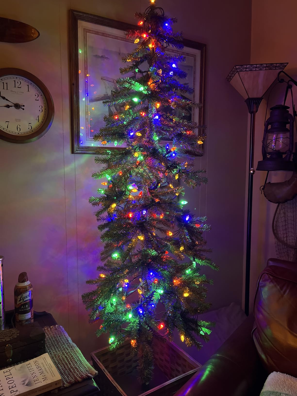 National Tree Company 5ft Unlit Hickory Cedar Artificial Christmas Tree | 371 Tips, Metal Plate Base, Green customer photo 1