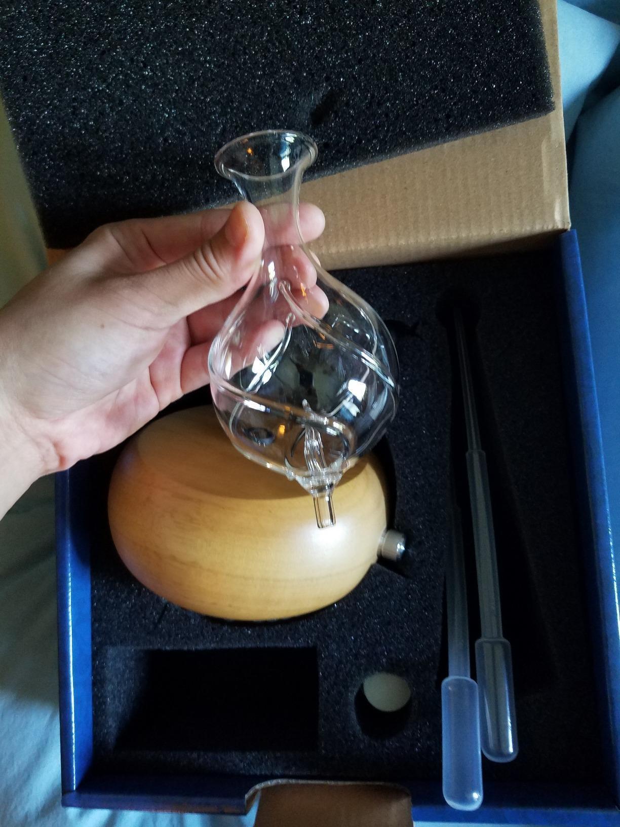 Nebulizing Pure Essential Oil Aromatherapy Diffuser, Premium Home & Professional Use, No Heat, No Water, No Plastic - Dark Radiance by Organic Aromas customer photo 1