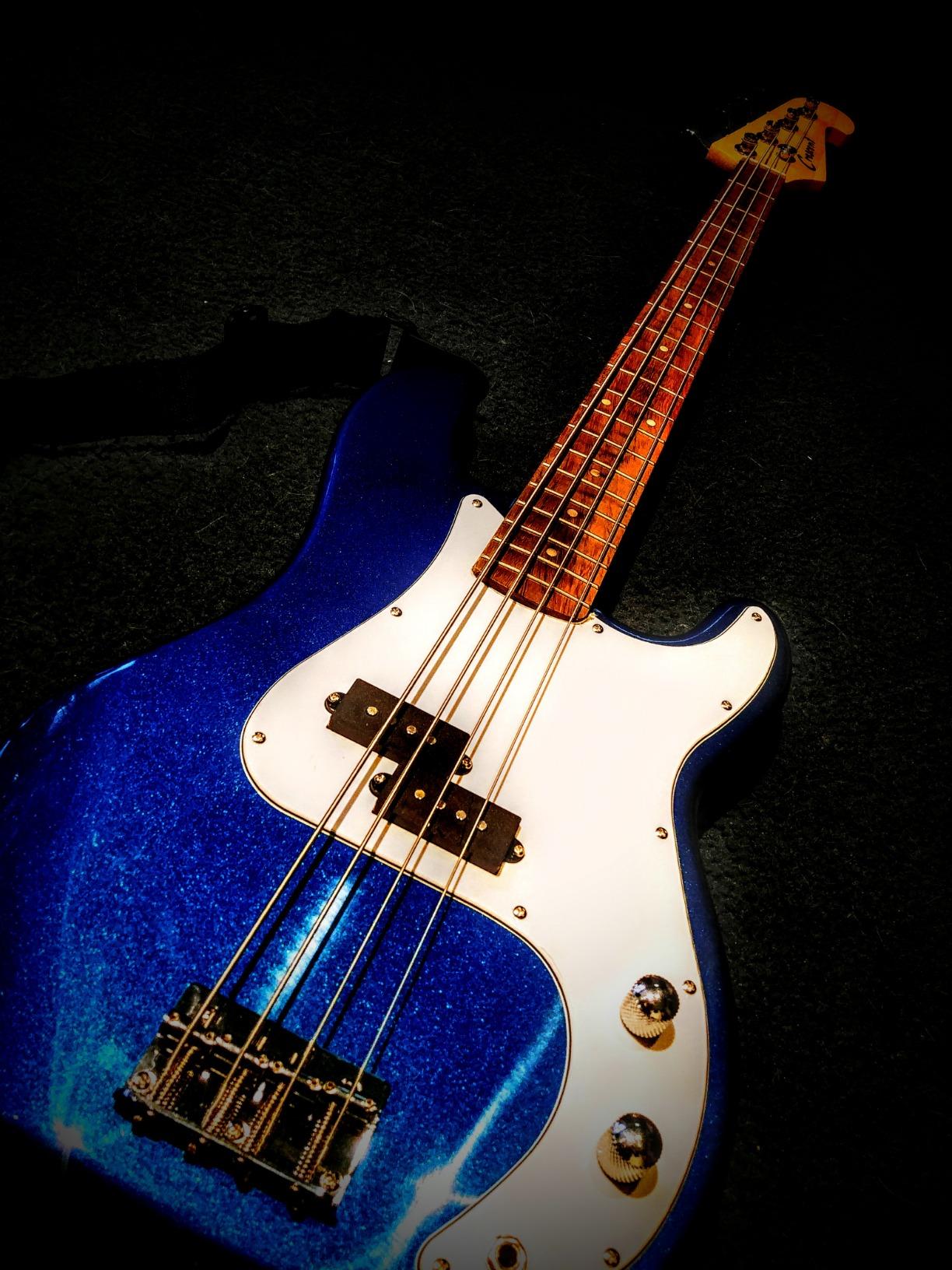 Stedman Beginner Series Bass Guitar Bundle with 15-Watt Amp, Gig Bag, Instrument Cable, Strap, Strings, Picks, and Polishing Cloth - Metallic Blue customer photo 2