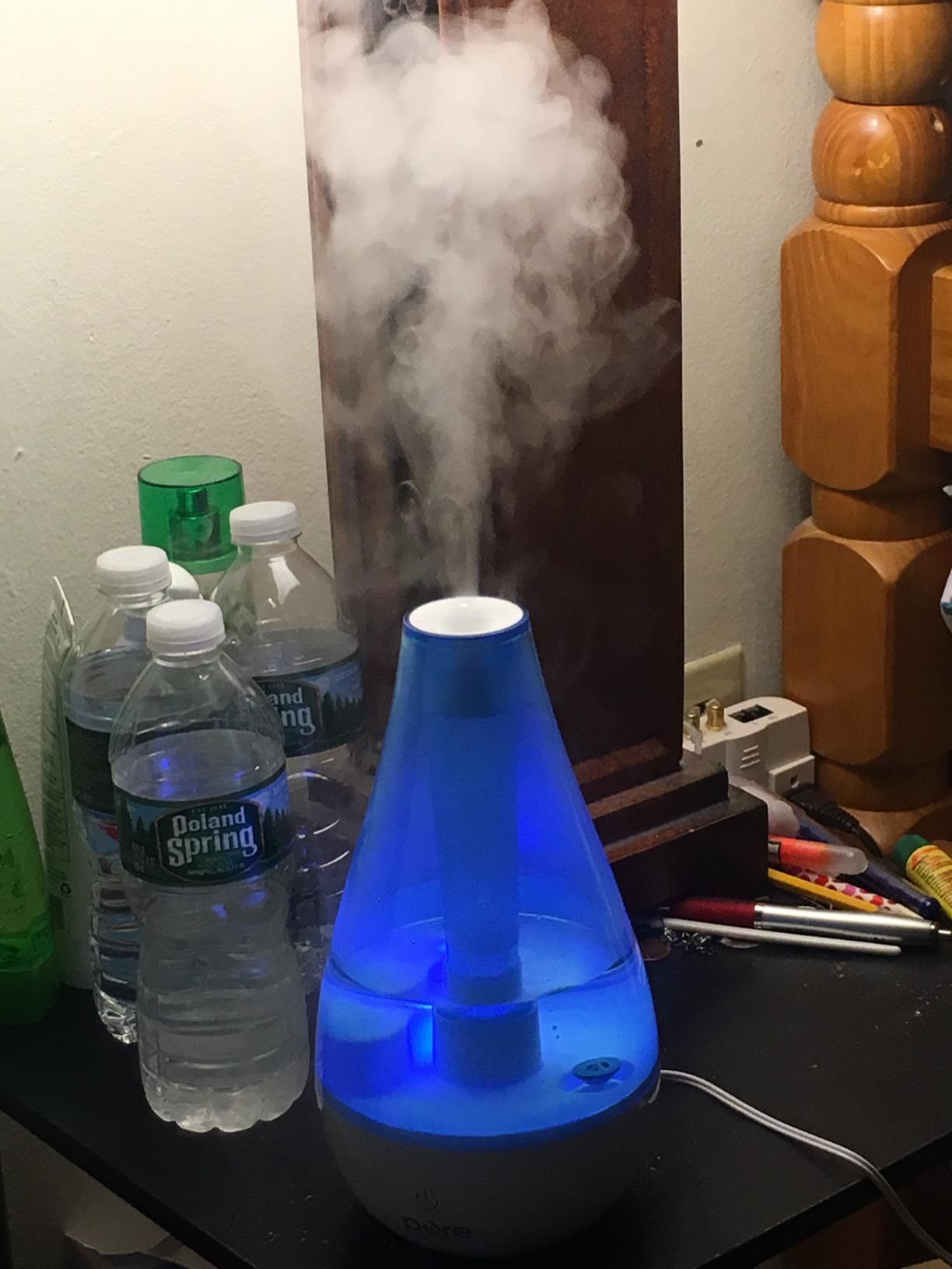 Pure Enrichment MistAire Ultrasonic Cool Mist Humidifier - Quiet Air Humidifier for Bedroom, Nursery, Office, & Indoor Plants - Lasts Up To 25 Hours customer photo 1