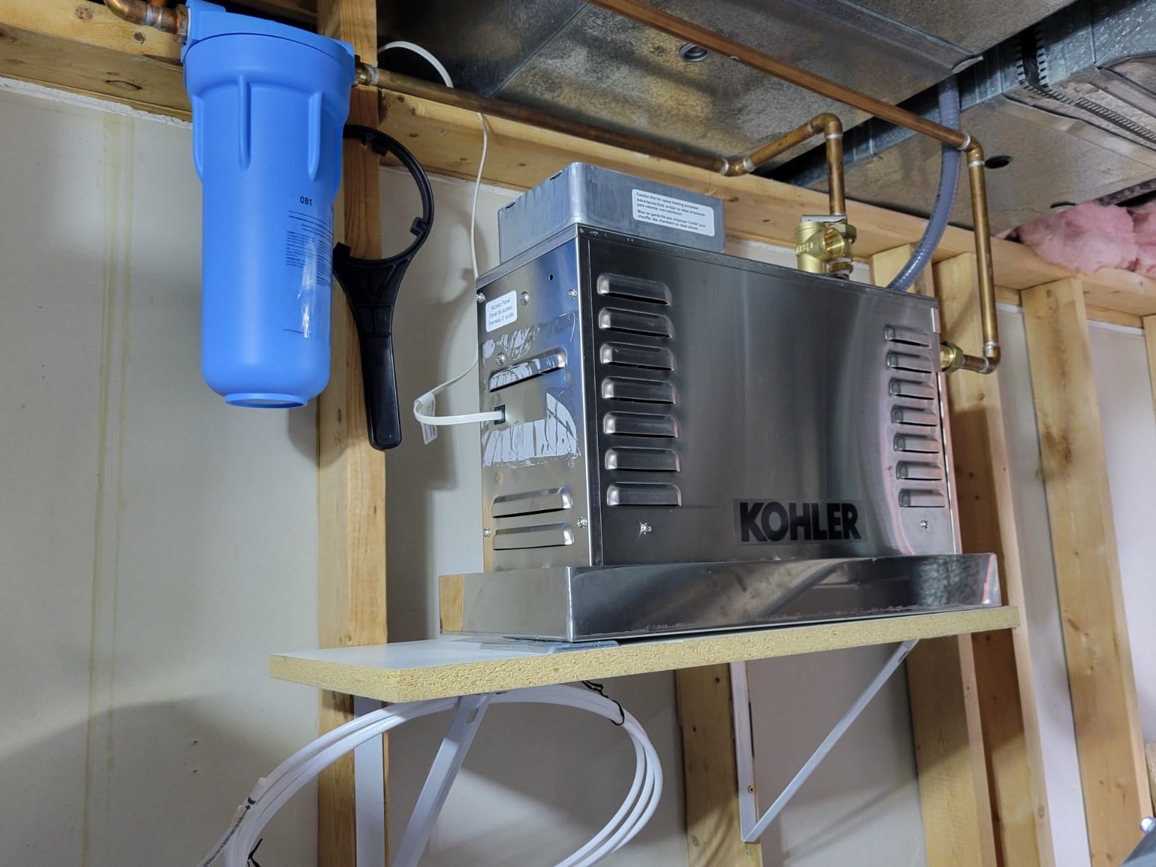 Kohler K-5529-NA Invigoration Steam Generator, 9 kW, Aluminum customer photo 2